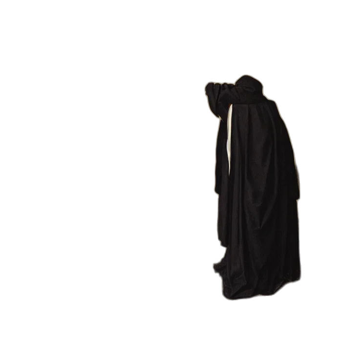 jacket, dress, staff, mask transparent PNG cut-out