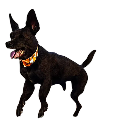 animal, staff, creature, photorealistic, 3d render, flying, dog, propeller transparent PNG cut-out