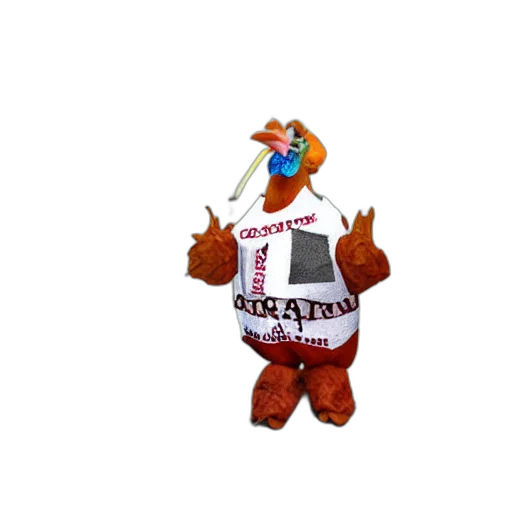 staff, animal, jacket, creature, 3d render, chicken, dressed, prisoner transparent PNG cut-out