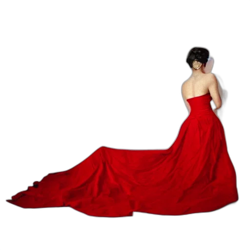 dress, photorealistic, concept art, red, photo, woman, arnold, newman transparent PNG cut-out