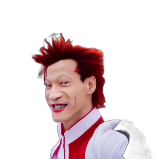 hair, face, creature, jacket, photorealistic, concept art, 3d render, anime transparent PNG cut-out