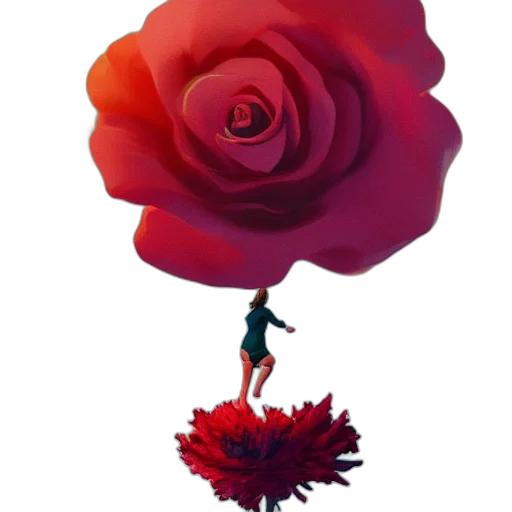flower, dress, crown, jewelry, concept art, pixel art, 3d render, fantasy art transparent PNG cut-out