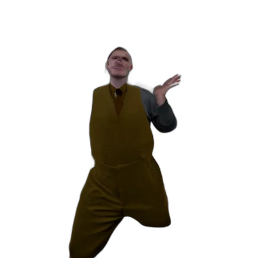 staff, jacket, creature, dress transparent PNG cut-out