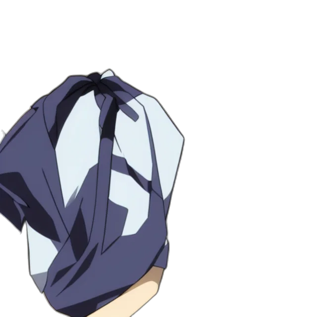 mask, hat, jacket, crown, anime, concept art, outer space, blue transparent PNG cut-out