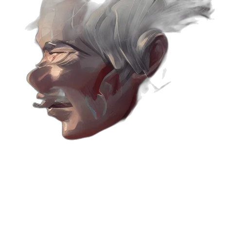 face, mask, hair, creature transparent PNG cut-out