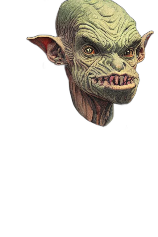 mask, creature, face, staff transparent PNG cut-out