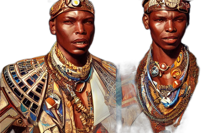 jewelry, photorealistic, concept art, oil painting, fantasy art, earth tones, golden, retro transparent PNG cut-out