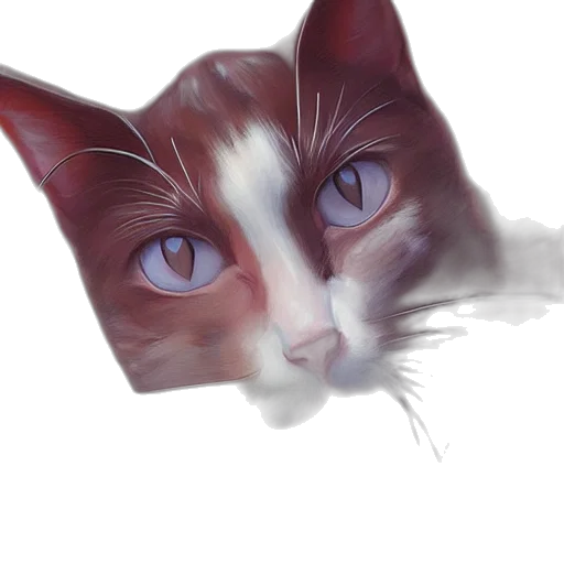 face, animal, creature, photorealistic transparent PNG cut-out