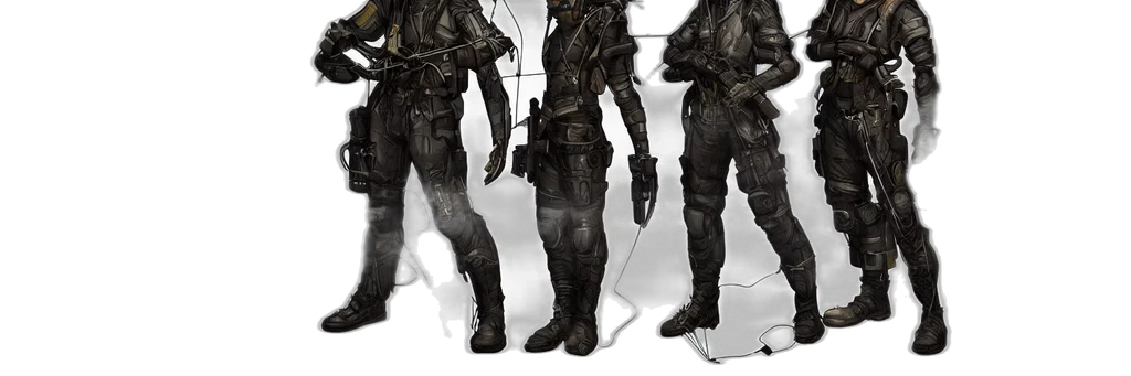 staff, jacket, weapon, mask transparent PNG cut-out