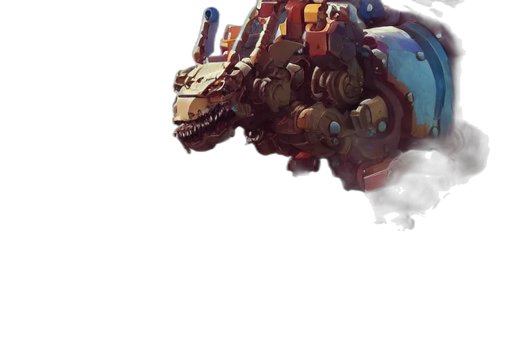 dragon, robot, weapon, creature transparent PNG cut-out