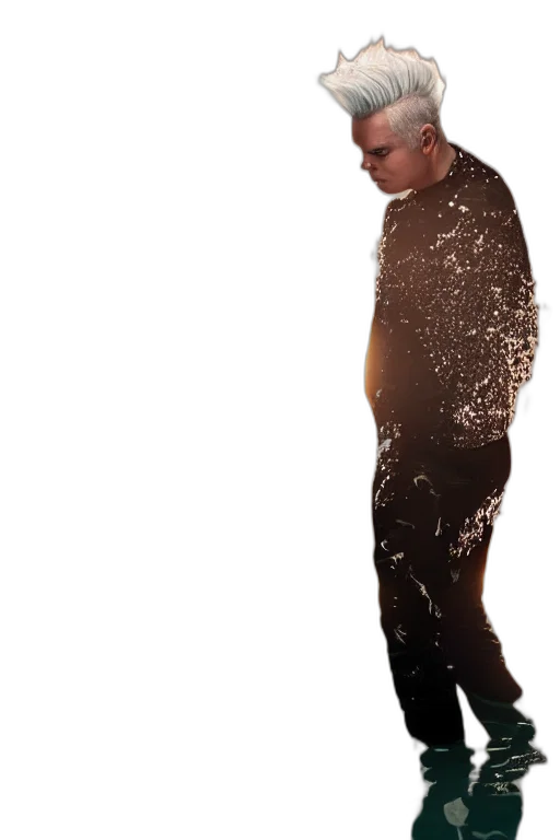 staff, mask, creature, jacket transparent PNG cut-out