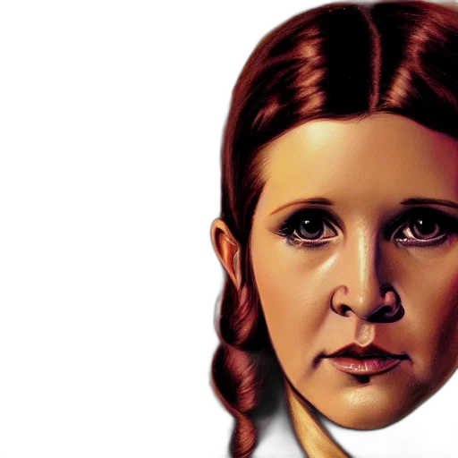 face, mask, photorealistic, pixel art, comic book art, concept art, young, carrie transparent PNG cut-out