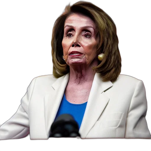 mask, face, jacket, creature, nancy, pelosi, very, tired transparent PNG cut-out