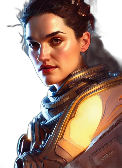 face, robot, concept art, fantasy art transparent PNG cut-out