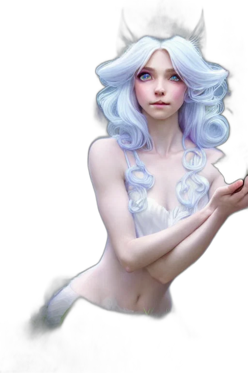 dress, creature, fantasy art, concept art, photorealistic, pixel art, underwater, pastel transparent PNG cut-out