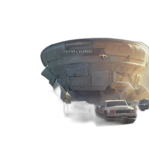 car, robot, concept art, 3d render, photorealistic, fantasy art, outer space, epic transparent PNG cut-out