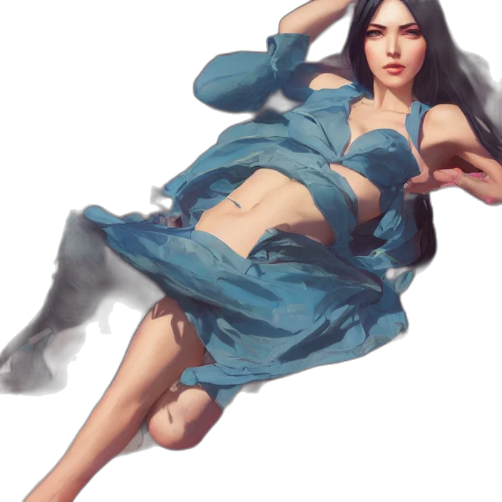 dress, concept art, fantasy art, oil painting transparent PNG cut-out