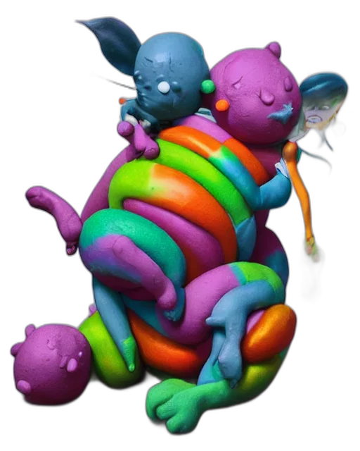 creature, staff, animal, dragon transparent PNG cut-out