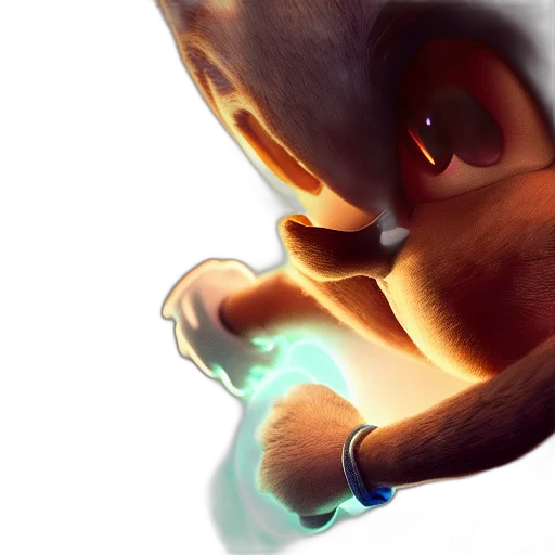 creature, animal, concept art, 3d render transparent PNG cut-out