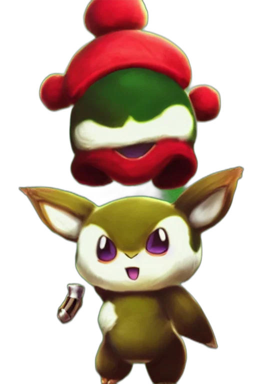 hat, staff, mask, animal transparent PNG cut-out