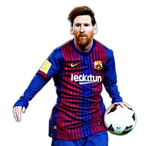 animal, pixel art, photorealistic, concept art, 3d render, lionel, messi, photograph transparent PNG cut-out