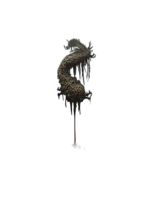dragon, staff, creature, sword transparent PNG cut-out