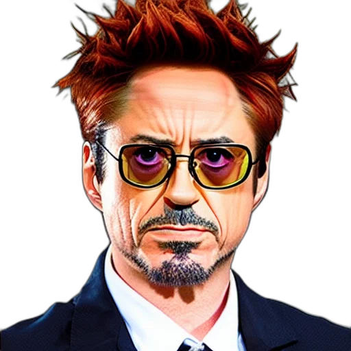 face, comic book art, cartoon, photorealistic transparent PNG cut-out
