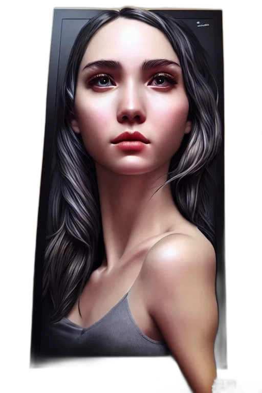 dress, face, mask, hair, fantasy art, photorealistic, oil painting, concept art transparent PNG cut-out