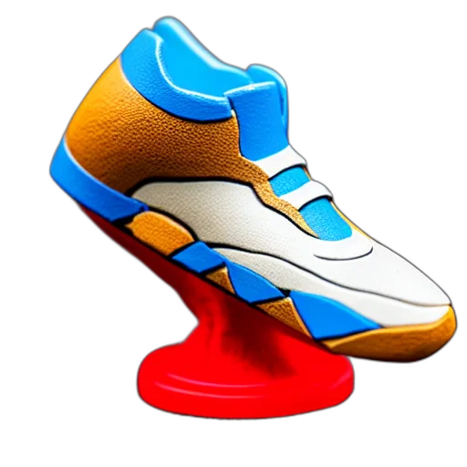 shoes, weapon, 3d render, photorealistic transparent PNG cut-out