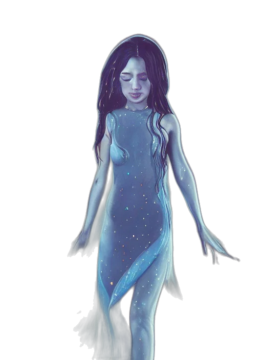 dress, creature, concept art, fantasy art transparent PNG cut-out