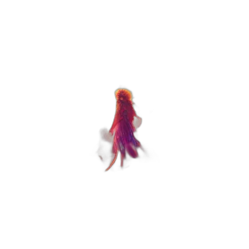hair, creature, animal, dragon, pixel art, concept art, 3d render, watercolor transparent PNG cut-out