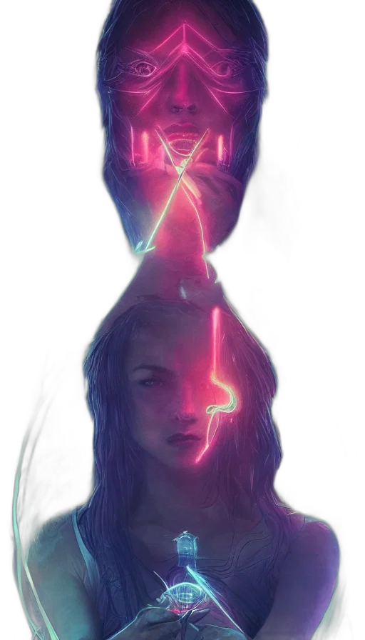 face, hair, mask, robot transparent PNG cut-out
