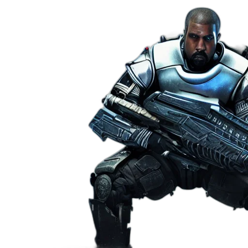 weapon, concept art, 3d render, kanye transparent PNG cut-out