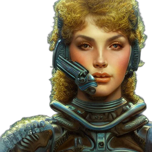 robot, face, cyberpunk, concept art transparent PNG cut-out