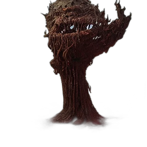 hair, creature, tree, staff, concept art, 3d render, fantasy art, photorealistic transparent PNG cut-out