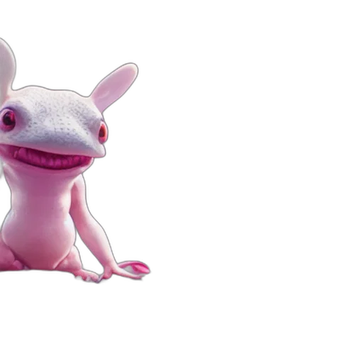 creature, animal, dragon, staff, 3d render, concept art, photorealistic, pixel art transparent PNG cut-out