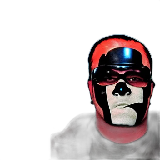 mask, face, robot, 3d render transparent PNG cut-out