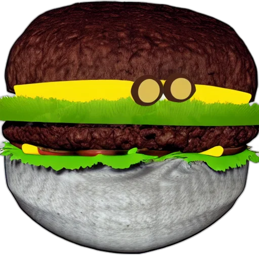 food, animal, hat, pixel art, 3d render, concept art, photorealistic, loch transparent PNG cut-out
