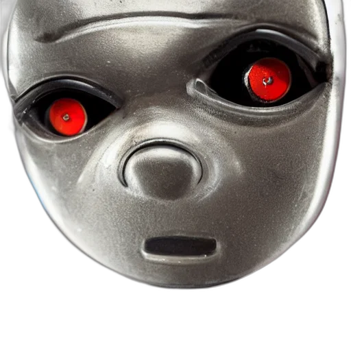 mask, robot, face, creature transparent PNG cut-out