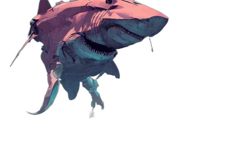 creature, dragon, animal, mask, concept art, 3d render, vaporwave, watercolor transparent PNG cut-out