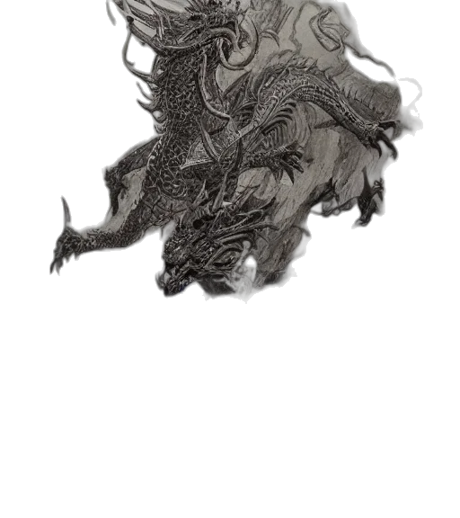 dragon, hair, creature, mask transparent PNG cut-out