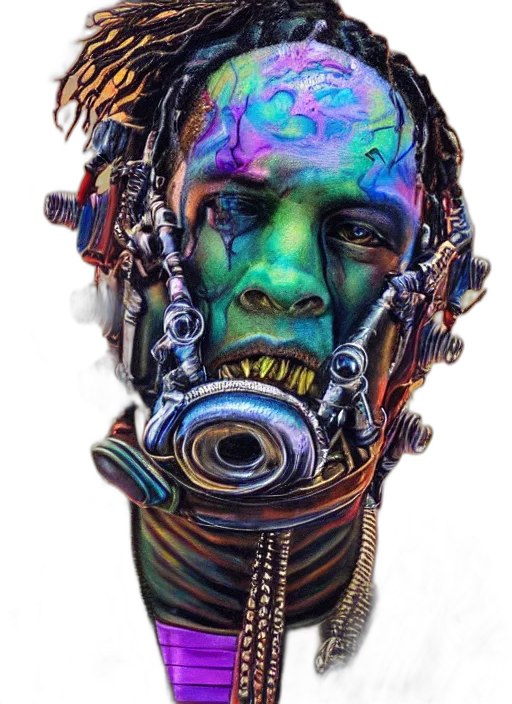 mask, robot, face, jewelry transparent PNG cut-out
