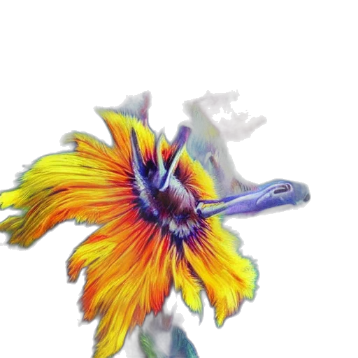 flower, dragon, staff, animal transparent PNG cut-out
