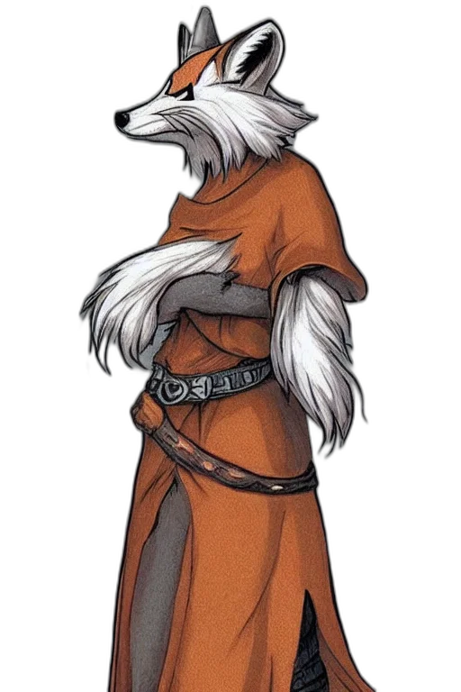 staff, jacket, dress, animal, concept art, fantasy art, watercolor, pixel art transparent PNG cut-out