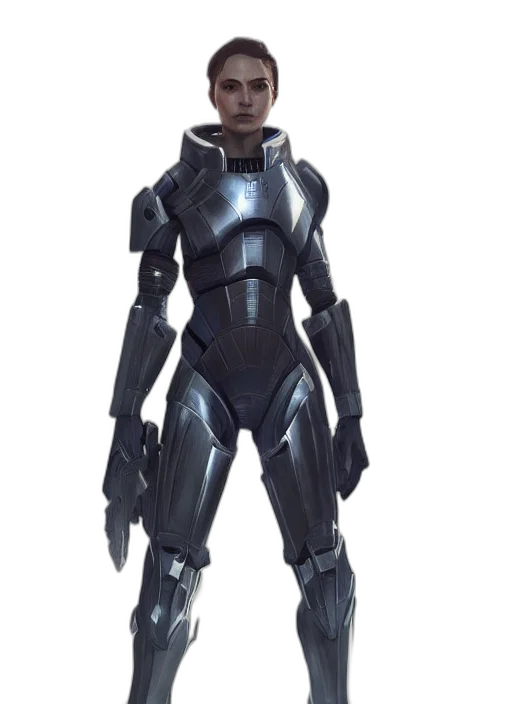 robot, concept art, 3d render, cyberpunk transparent PNG cut-out