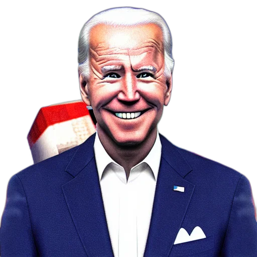face, mask, creature, robot, cartoon, photorealistic, joe, biden transparent PNG cut-out