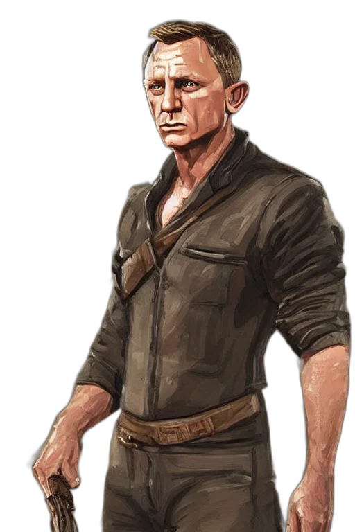 staff, jacket, face, concept art transparent PNG cut-out