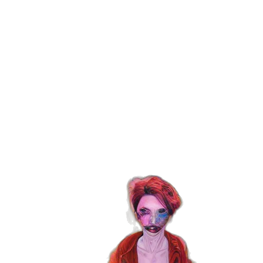 dress, creature, mask, hair transparent PNG cut-out