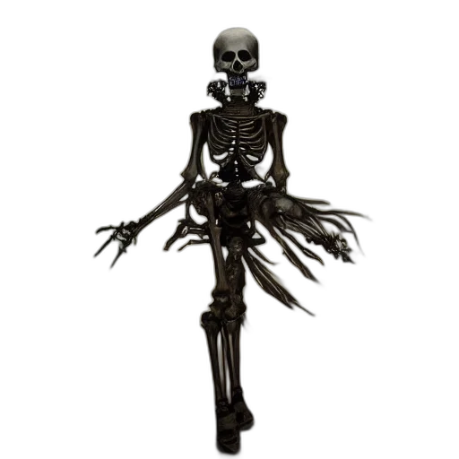 staff, robot, jewelry, dress, concept art, 3d render, fantasy art, dark transparent PNG cut-out