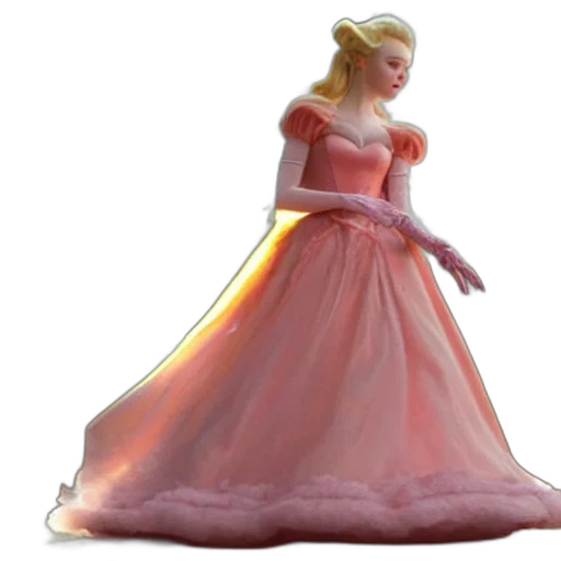 dress, crown, 3d render, concept art, photorealistic, fantasy art, elle, fanning transparent PNG cut-out